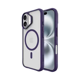Buddi Hybrid - Hoesje Geschikt Voor Apple IPhone 17 - Compatibel Met MagSafe - Back Cover Met Magneet - Magnetische Beschermhoes - Matte Paars