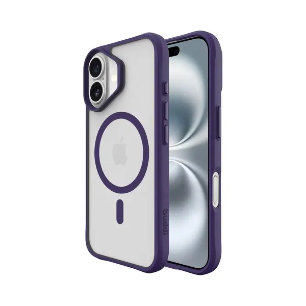 Buddi Hybrid - Hoesje Geschikt Voor Apple IPhone 17 - Compatibel Met MagSafe - Back Cover Met Magneet - Magnetische Beschermhoes - Matte Paars thumbnail