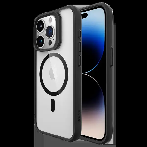 Buddi Hybrid - Hoesje Geschikt Voor Apple IPhone 15 Pro Max - Compatibel Met MagSafe - Back Cover Met Magneet - Magnetische Beschermhoes - Transparant thumbnail