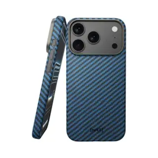 Nekit Fiber Hoesje Geschikt Voor Apple IPhone 17 Pro - Compatibel Met MagSafe - High-Tech Kevlar - Back Cover Ultra Dun - Blauw