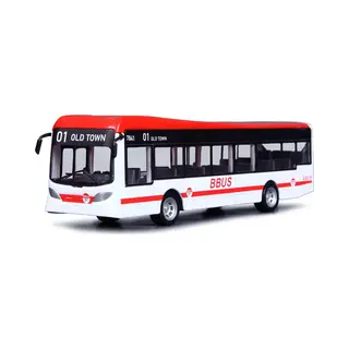 Bburago City Bus Wit/rood Schaalmodel 19 Cm