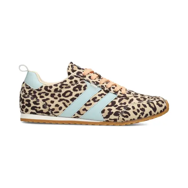 Posh By Poelman Maxine Dames Sneakers - Beige Met Dierenprint thumbnail