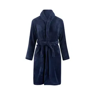Relax Company Marineblauwe Kinderbadjas Fleece-110/116 (S)