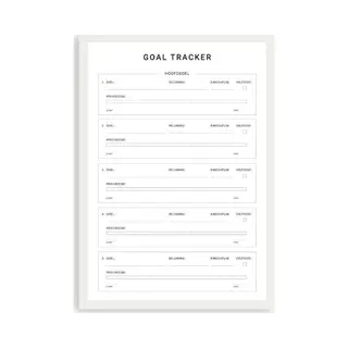 Planbooks - Goal Tracker - A4 - Doelen Planner - Deskplanner - To Do Planner
