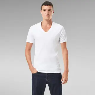 G-Star Raw Herren Basic V-Neck T-Shirt 2-Pack