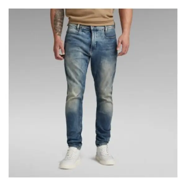 G-Starvoor Mannen. D05385-8968-071 Jeans D-Staq 3D Slim Blauw (27/30), Casual, Katoen, Denim thumbnail