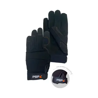 1 Paar - Werkhandschoenen Psp 39-500 Mechanic Black Pro, Zwart (per Paar), Maat 09 / L
