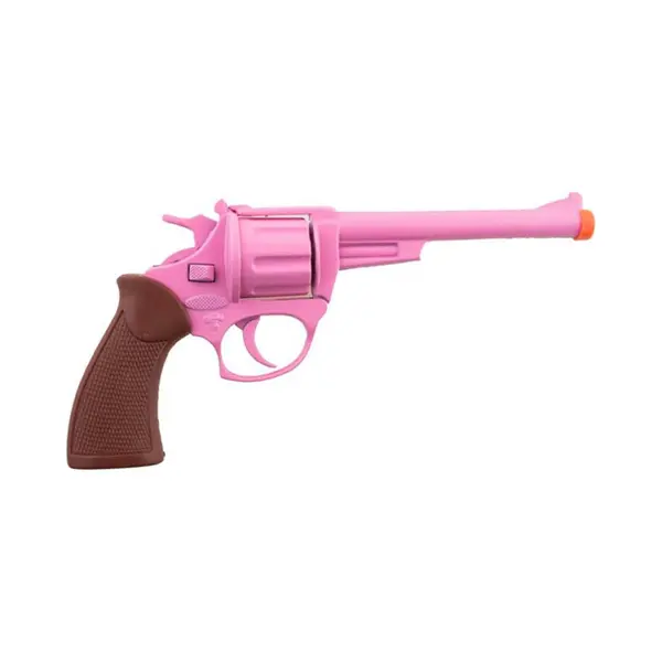 Funny Fashion Cowboy Pistool - Roze - 19 Cm - 8 Shots - Speelgoed Geweer - Plaffertjespistool - Western Verkleedaccessoires thumbnail