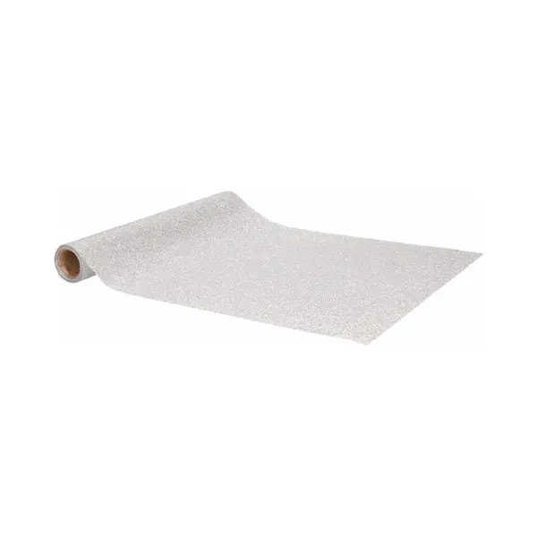 Home & Styling Tafelloper - Zilver - Glitters - L250 X B28 Cm - Polyester - Tafelkleed Loper thumbnail