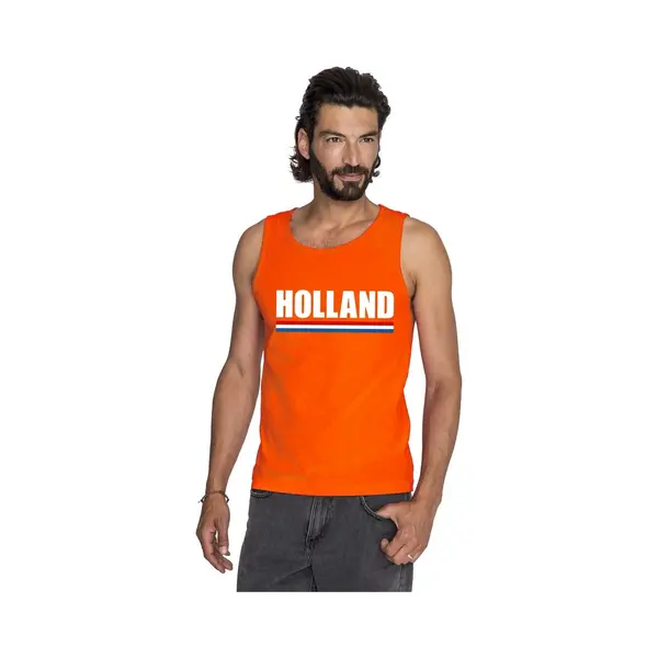 Shoppartners Oranje Holland Supporter Tanktop Shirt/ Singlet Heren Xl thumbnail