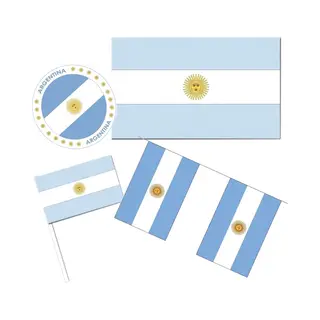Feestartikelen Argentinie Versiering Pakket - Argentinie Thema Decoratie - Argentijnse Vlag