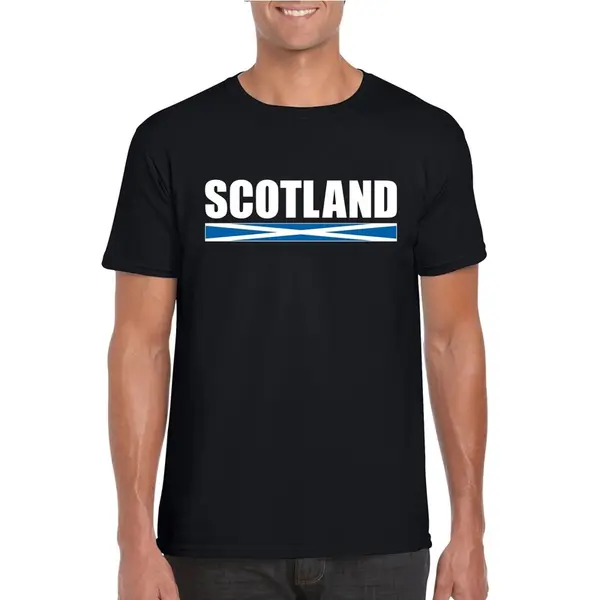 Bellatio Decorations Zwart Schotland Supporter T-shirt Voor Heren - Schotse Vlag Shirts Xxl thumbnail
