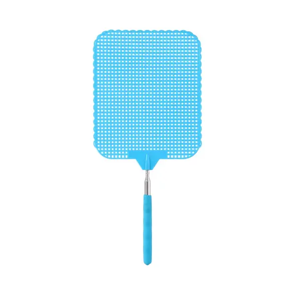 Uitschuifbare Lange Vliegenmepper - Blauw - Van 34 Naar 76 Cm - Metaal/kunststof thumbnail
