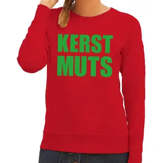 Bellatio Decorations Foute Kersttrui / Sweater Kerst Muts Rood Voor Dames - Kersttruien Xl