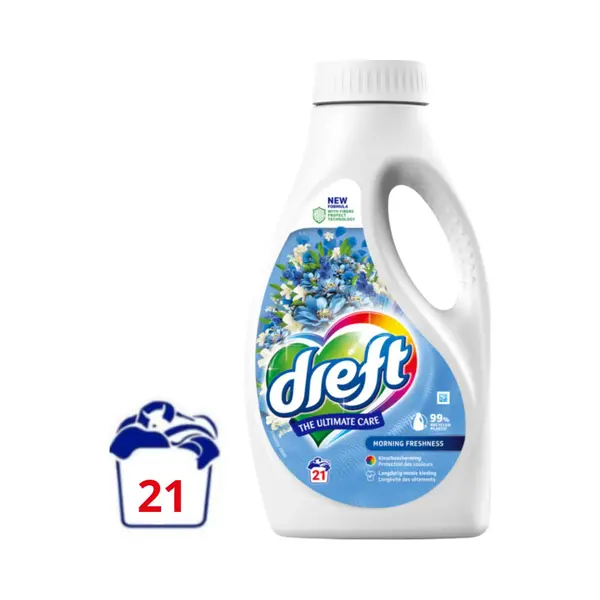Dreft Vloeibaar Wasmiddel Morning Freshness - 945 Ml (21 Wasbeurten) thumbnail