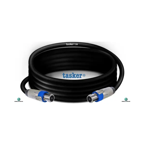 Tasker-Neutrik-Luidsprekerkabel-STSTT28ZW10-speakON-Geassembleerd- 10 Meter. thumbnail