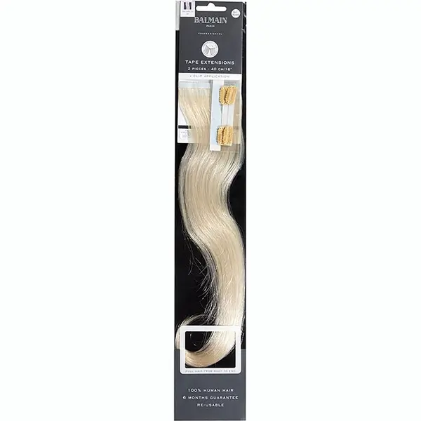 Balmain Hair Tape Extensions + Clip Application Human Hair thumbnail