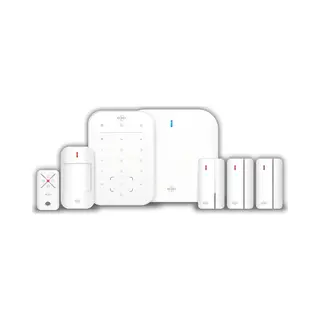 Elro AS98S Home2 Slim Draadloos Alarmsysteem – Wifi – Gsm Functie – Als Beste Getest – Met Basisstation, Controlepaneel, Bewegingsmelder, 3x