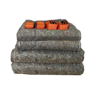 Kortpack Umzugset 2 X Umzugdecke 150 X 200 Cm + 2 X Umzugdecke Xxl 150 X 300 Cm + 1 X 2 Personen Tragegurt
