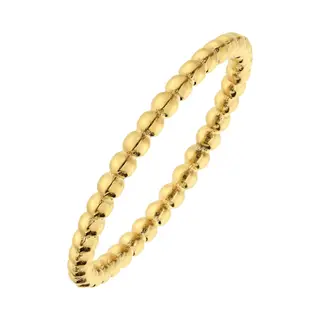 Lucardi Ring 'Glitzerndes Basic' Goud