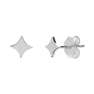 Lucardi Oorbellen 'Stern' Zilver