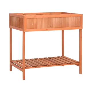 VidaXL Pflanzgefäß Für Kräuter 80x60x80 Cm Massivholz Tanne