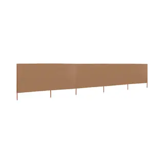5-teiliges Windschutzgewebe 600 X 160 Cm Taupe - Vidaxl