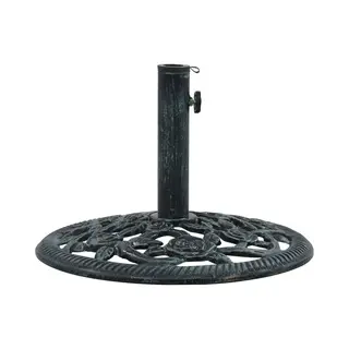 Vidaxl Sonnenschirmständer Weiß 9 Kg 40 Cm Gusseisen