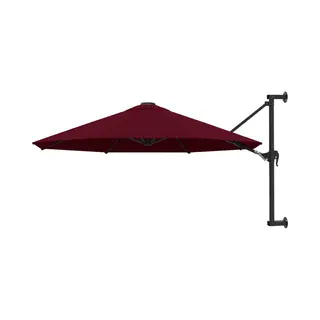VidaXL - Wandparasol - Met - Metalen - Paal - 300 - Cm - Bordeauxrood