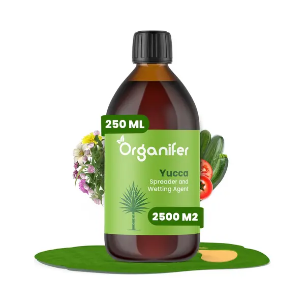 Organifer Yucca-Benetzungsmittel - Benetzungsmittel - (250 Ml - 2500 M2) - Flüssigdünger - Optimiert Die Feuchtigkeitsspeicherung Von Pflanzen - thumbnail