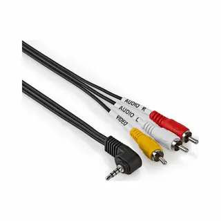 Allteq Altq-Au-140 audio kabel 1 m 3.5mm 3 x Rca Zwart