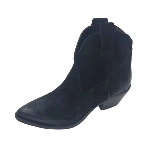 Lazamani - Gigi Dames Enkellaarsjes Suede Black - Maat 36 thumbnail