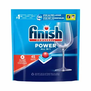 Finish Power All In 1 Regular Vaatwastabletten - 45 Stuks