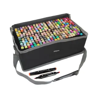 Premium Twinmarkers 262 Stuks - Professionele Alcohol Markers - Dubbelzijdige Dual Tip Markers - Twinmarker Alcohol Stiften