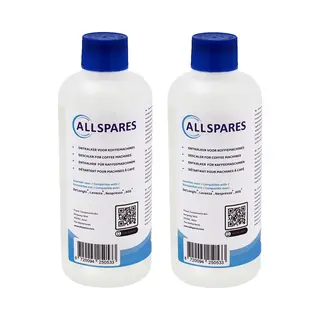 AllSpares Entkalker Für Kaffeemaschinen Geeignet Für Delonghi EcoDecalk DLSC500 Und Aeg M3BICD200 (500 Ml (2er Pack))