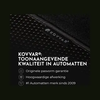 Kovvar Rubber Automatten Duogrip - Geschikt Voor Abarth 500/595/695 - 2012-heden - 4-delig - Uitvoering, 695 70th Anniversary