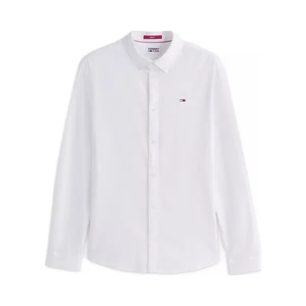 Tommy Jeans Men's Tjm Slim Stretch Oxford Shirt Dm0dm09594 T-Shirt, White, S thumbnail