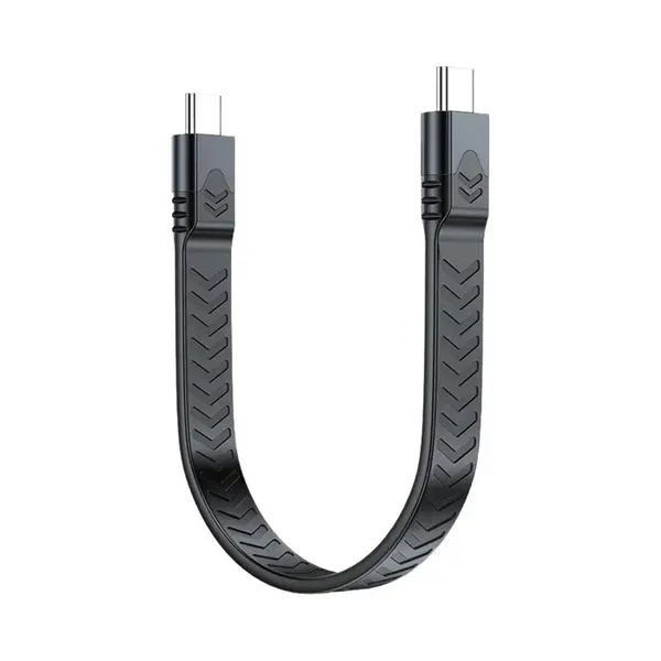 DrPhone NRG5 USB5 Thunderbolt-kabel – 16K Video, 80Gbps Data, 240W Pd Opladen – Type-C Naar Type-C – Platte Kabel 13cm thumbnail