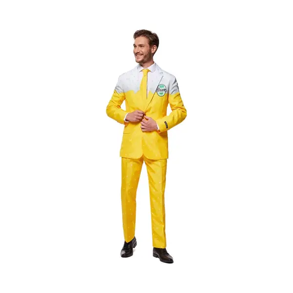 Suitmeister Premium Beer Yellow - Heren Pak - Carnavalskleding - Goud Geel - Bier Kostuum - Carnaval - Maat S thumbnail