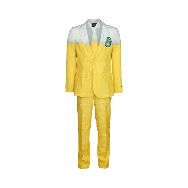 Suitmeister - Fun Kostuum - Premium Beer Yellow - Bieranzug - Voor Mannen - Standaard thumbnail