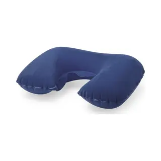 Nekkussen - Opblaasbaar - Blauw - 43 X 26, 5 Cm - Auto, Trein Of Vliegtuig - Reiskussen
