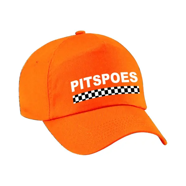 Bellatio Decorations Pitspoes Finish Vlag Verkleed Petje - Oranje - Voor Dames - Team Baseball Cap - Carnaval / Kostuum thumbnail