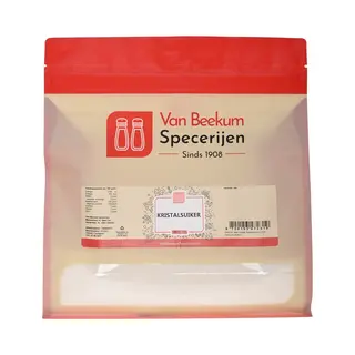 Van Beekum Specerijen - Kristalsuiker - 2 Kg (hersluitbare Stazak)