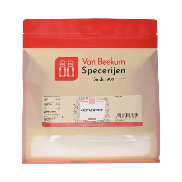 Van Beekum Specerijen - Kristalsuiker - 2 Kg (hersluitbare Stazak) thumbnail