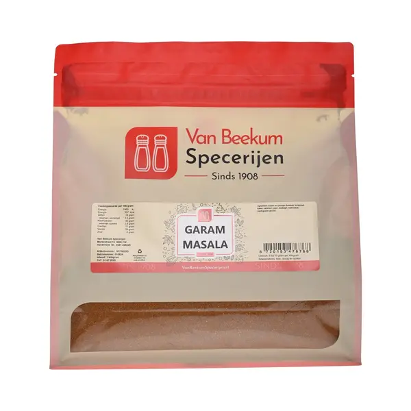 Van Beekum Specerijen - Garam Masala - 1 Kg (hersluitbare Stazak) thumbnail