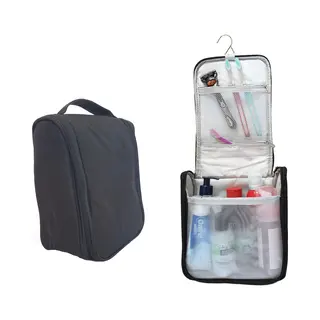 Sunmool Toilettas Hanging Met Haak - Toiletry Bag- Toiletbag- Ophangbare Toilettas Met Haak - Type A - Zwart