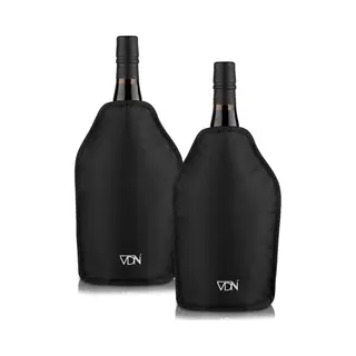 Vdn Weinkühler Set Von 2 - Universelle Größe - Flaschenkühler - Wein Cooler - Bis Zu 3 Stunden Kühlung - Wasserabweisend