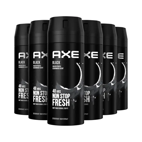 Axe Deodorant Bodyspray Black - 6 X 150 Ml - Voordeelverpakking thumbnail