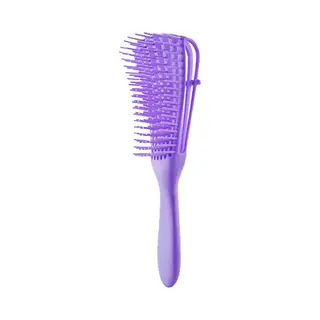 New Age Devi Detangler Brush - Krullend Haar - Haarbreuk - Pusque Antiklit - Paars - Anti-Klit - Anti-Klit - Detangling