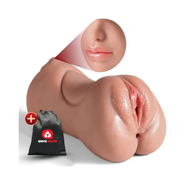 Quick Relief Vanessa™ - Blowjob Masturbator - Pocket Pussy - 3 In 1 Blowjob, Vagina & Anus - Sex Toy Voor Mannen - Zelf Aftrekken - Voor Heren - thumbnail